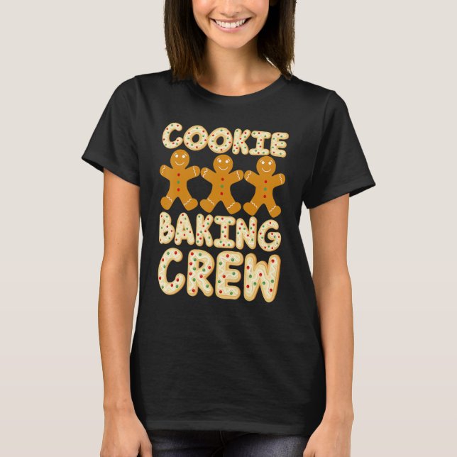 Cookie Baking Crew Gingerbread Men - Cute Family B T-Shirt (Vorderseite)