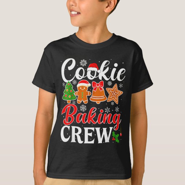Cookie Baking Crew Gingerbread Xmas Holiday Cookie T-Shirt (Vorderseite)