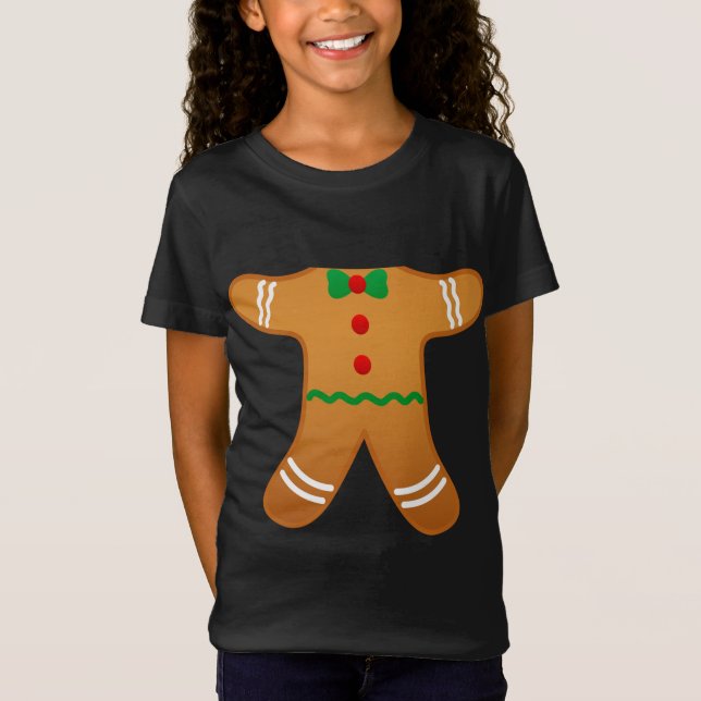 Cookie Baking Holiday Gingerbread Man kostüme T-Shirt (Vorderseite)
