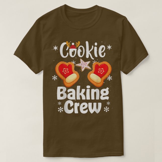 Cookie Baking Team Captain Christmas bakers Ginger T-Shirt (Design vorne)