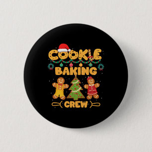 Cookie Baking Team Crew Xmas Familie Matching Grou Button