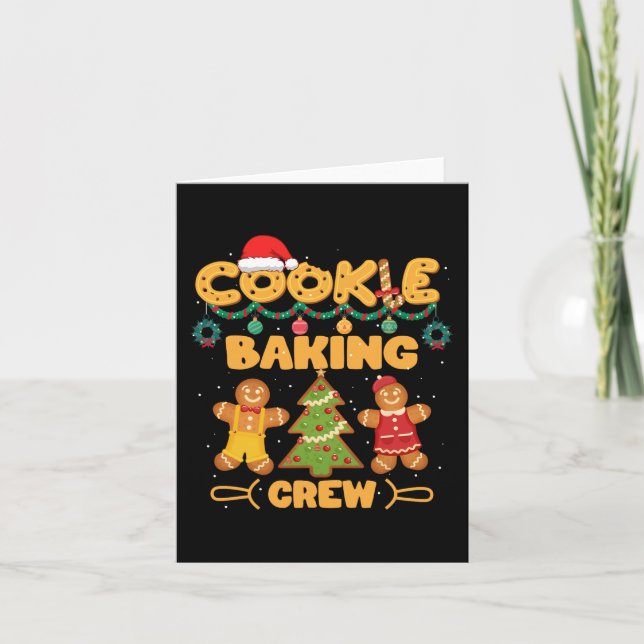 Cookie Baking Team Crew Xmas Familie Matching Grou Karte (Vorderseite)