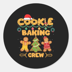 Cookie Baking Team Crew Xmas Familie Matching Grou Runder Aufkleber