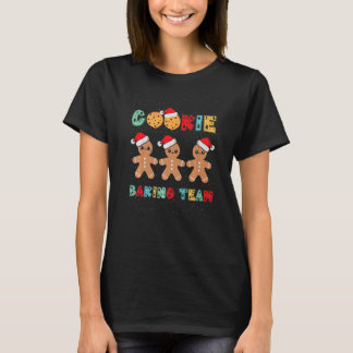 Cookie Baking Team Gingerbread Men with Xmas Hats  T-Shirt