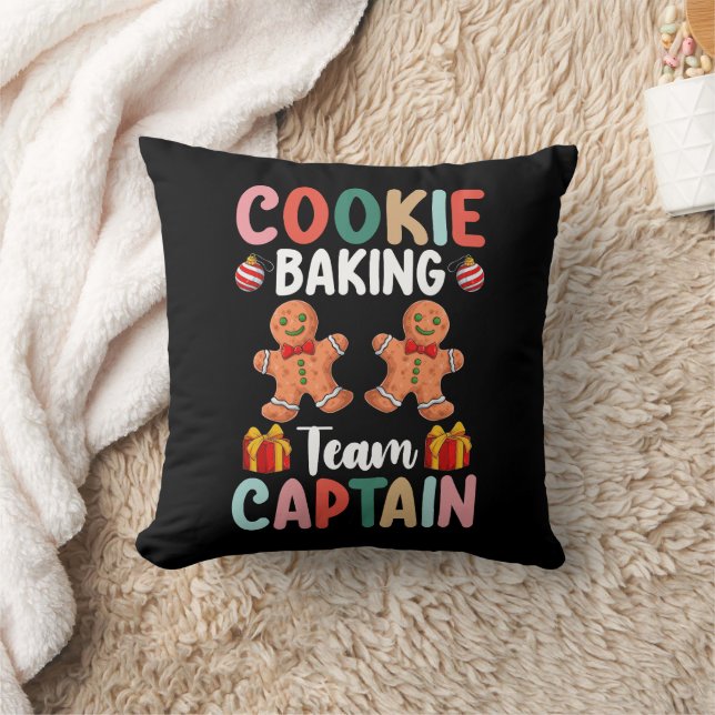 Cookie Baking Team Kapitän Familie Weihnachten Kissen (Decke)