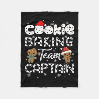 Cookie Baking Team Kapitän Gingerbrett Weihnachten Fleecedecke