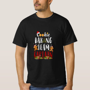 Cookie Baking Team Kapitän Gingerbrett Weihnachten T-Shirt