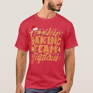 Cookie Baking Team Kapitän Gingerbrett Weihnachten T-Shirt