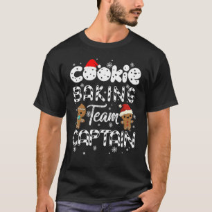 Cookie Baking Team Kapitän Gingerbrett Weihnachten T-Shirt