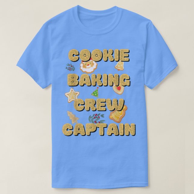 Cookie Baking Team Kapitän Tester Niedlich Family  T-Shirt (Design vorne)