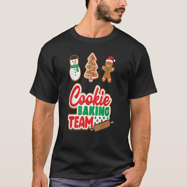 Cookie Baking Team Shirt Crew Xmas Familie Matchin (Vorderseite)