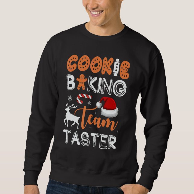 Cookie Baking Team Taster  Matching Family Christm Sweatshirt (Vorderseite)