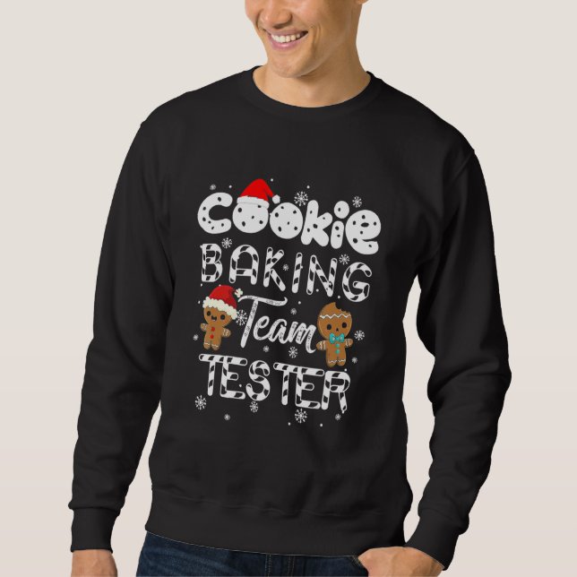 Cookie Baking Team Test Gingerbread Christmas Sweatshirt (Vorderseite)