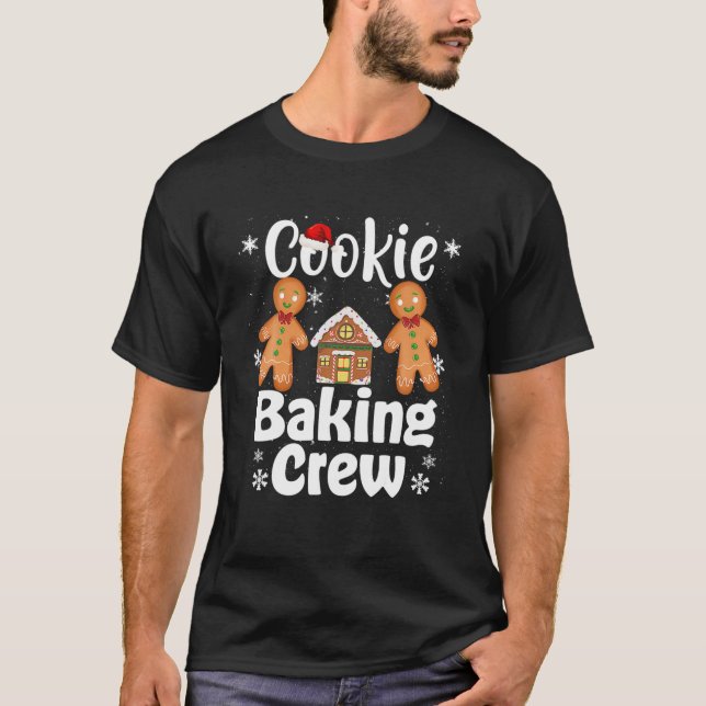 Cookie Baking Team Test Gingerbread Christmas T-Shirt (Vorderseite)