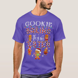 Cookie Baking Team Tester Gingerbread Red Kariert  T-Shirt