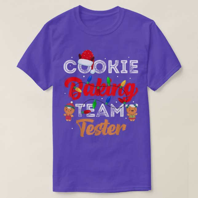 Cookie Baking Team Tester Niedlich Gingerbread Mer T-Shirt (Design vorne)