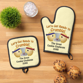 Cookie Baking Wettbewerb Custom Ofenhandschuh & Topflappen-Set
