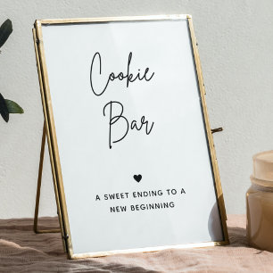 Cookie Bar Sign   Hochzeitskeks Poster