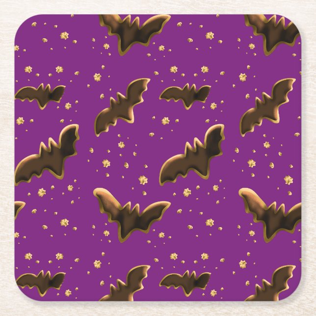 Cookie Bats und Crumbs Rechteckiger Pappuntersetzer (Vorderseite)
