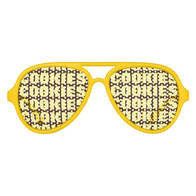 Cookie besessene Party-Schattierungen. Crazy-Sonne Partybrille (Vorderseite)