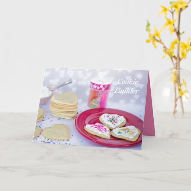 Cookie Builder Karte (Gelbe Blume)