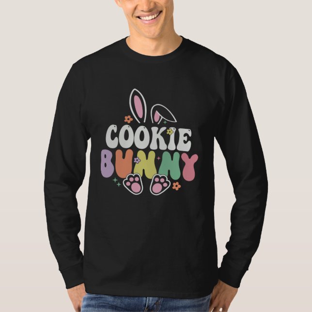 Cookie Bunny Women Easter Day Rabbit Grandma Famil T-Shirt (Vorderseite)