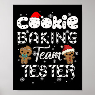 Cookie Byking Team Tester Gingerbrot Weihnachten Poster