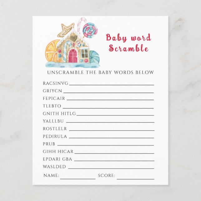 Cookie cake house - Baby Scramble (Vorderseite)