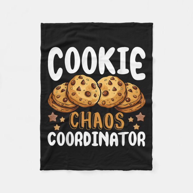 Cookie Chaos-Koordinator Fleecedecke (Vorderseite)
