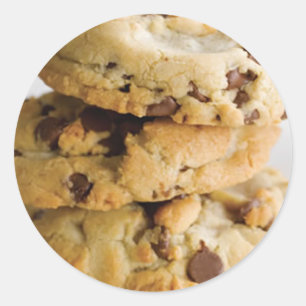 Cookie Chocolate Classic Round Aufkleber