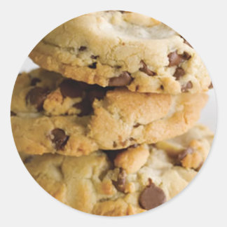 Cookie Chocolate Classic Round Aufkleber