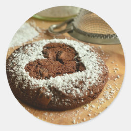 Cookie Chocolate Classic Round Aufkleber