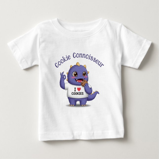 Cookie Connoisseur Baby T-shirt (Vorderseite)