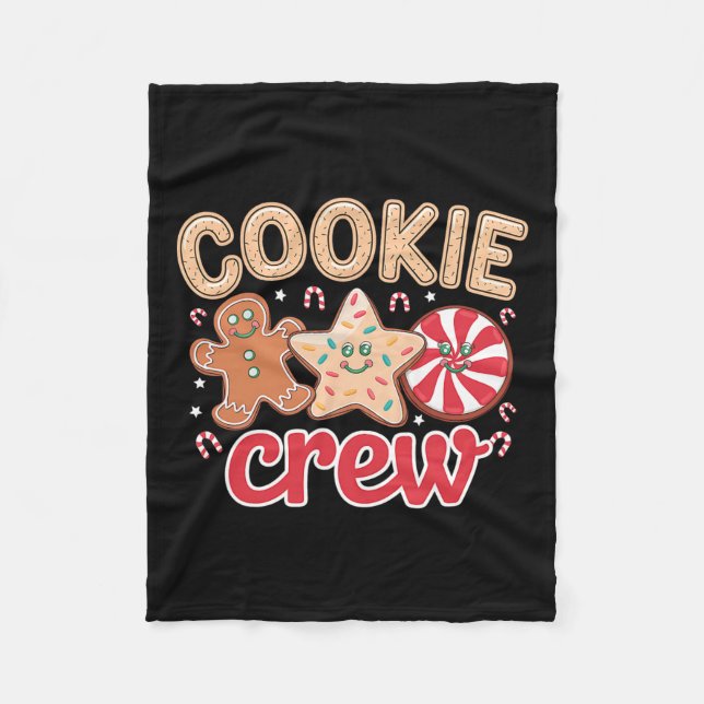 Cookie Crew Lebkuchen Weihnachtskugel Familienbuch Fleecedecke (Vorderseite)