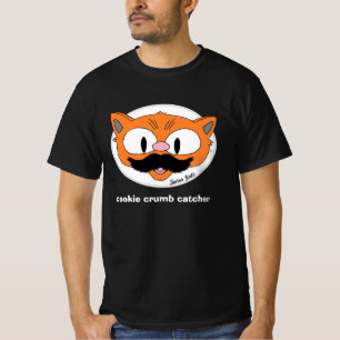 Cookie Crumber Cartoon Cat Mustache Spaß T-Shirt