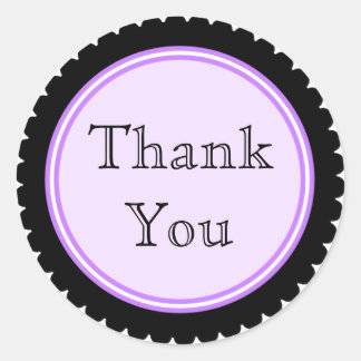 Cookie Cut Black Lila Danke Stickers