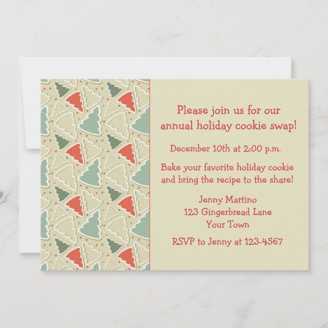 Cookie Cutters, Cookie Exchange Einladung (Vorderseite)