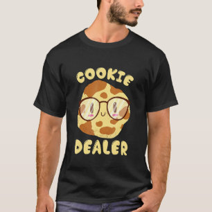 Cookie Dealer Bäckerei Schokolade Chips Brille Bak T-Shirt