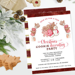 Cookie Decorating Party, Lebkuchen Cookies Einladung