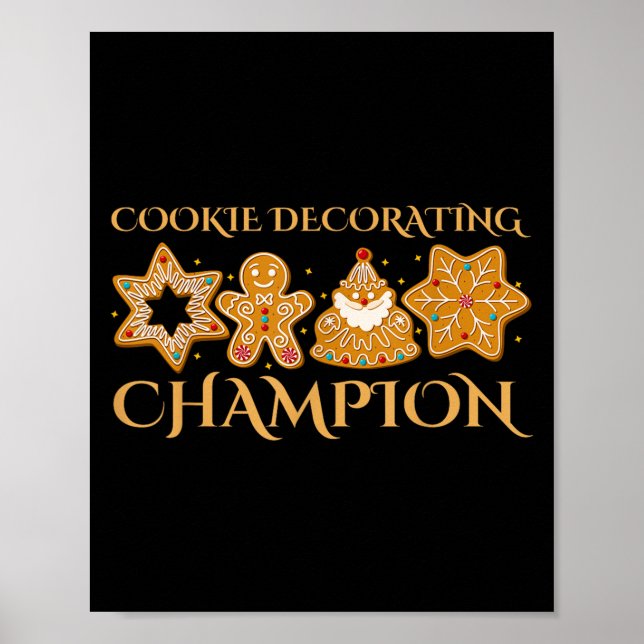 Cookie Decoration Chamon Backweihnachtsfamilie M Poster (Vorne)