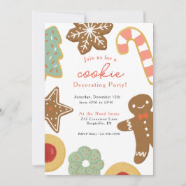 Cookie Decoration von Party Einladung