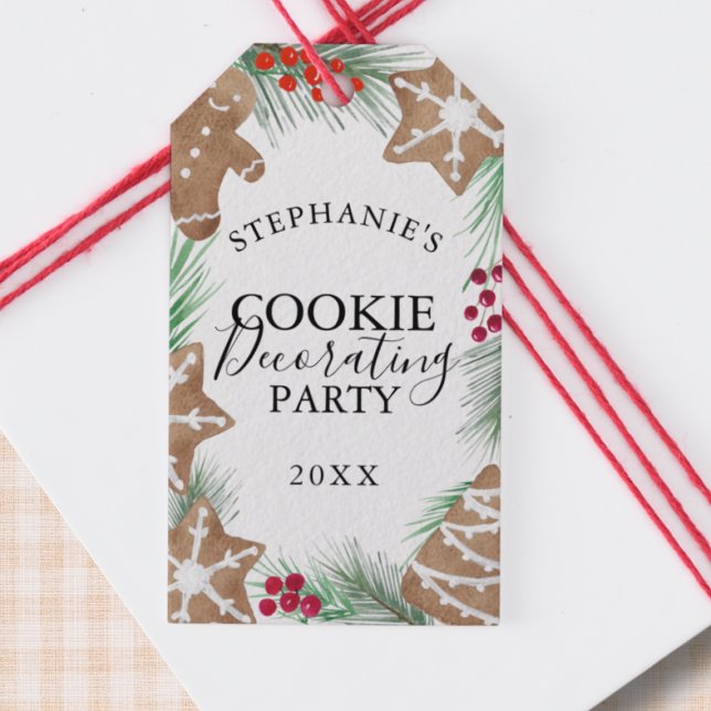 Cookie-Dekorationsparty   Geschenkanhänger (Von Creator hochgeladen)