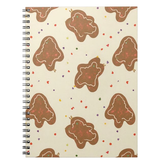 Cookie Dough Pattern ElfenbeinNotebook Notizblock (Vorderseite)