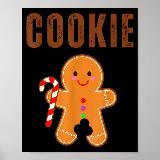 Cookie Eater Funny Christmas Couples Matching  Poster (Vorne)