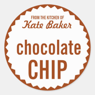 Cookie Exchange "Bake Sale Label-Vorlage" Runder Aufkleber