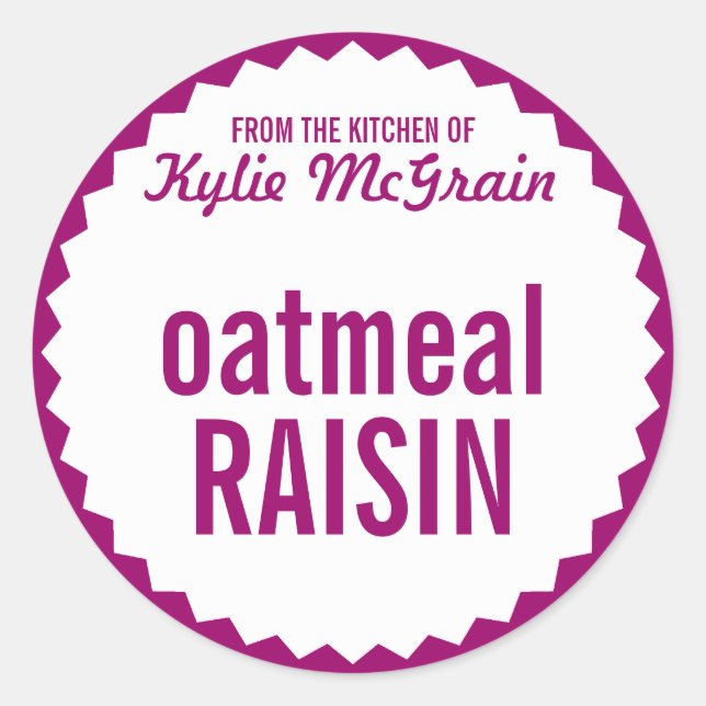 Cookie Exchange "Bake Sale Label-Vorlage" Runder Aufkleber (Vorderseite)