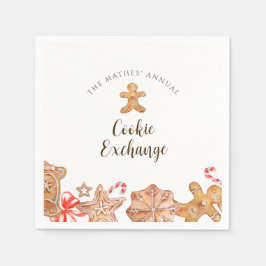 Cookie Exchange Holiday Party Napkins Serviette