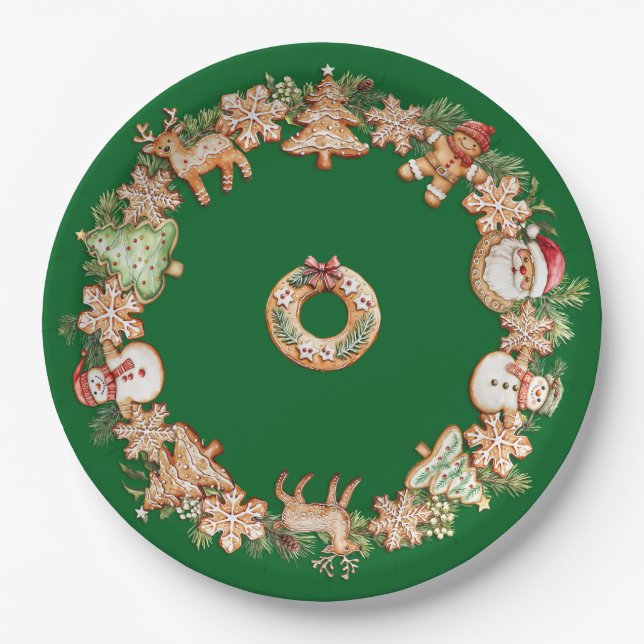 Cookie Exchange Pappteller (Vorderseite)