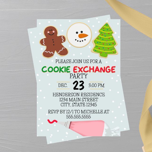 Cookie Exchange-Party Einladung (Von Creator hochgeladen)