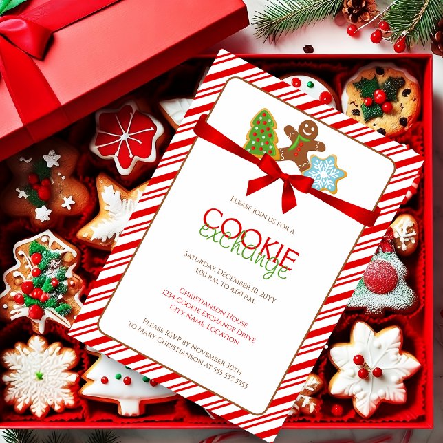 Cookie Exchange-Party Einladung (Invite friends and family to swap delicious treats with this eye-catching design.)